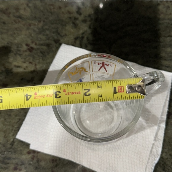 McDonald’s X Olympics Glass Mug 1984 Features Star McDonald’s logo & Athletes - Picture 10 of 12